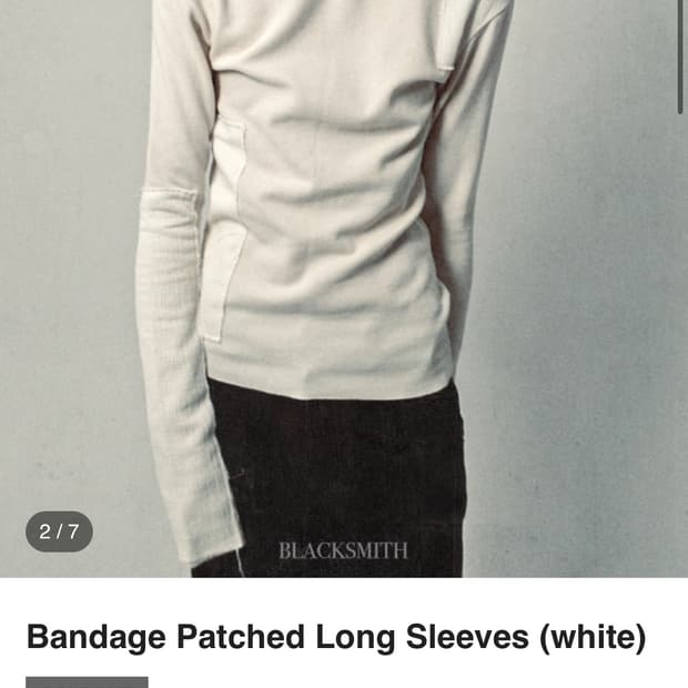 Black smith 롱슬리브 화이트 1