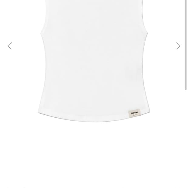 글로니 G SLIT SLEEVELESS TOP