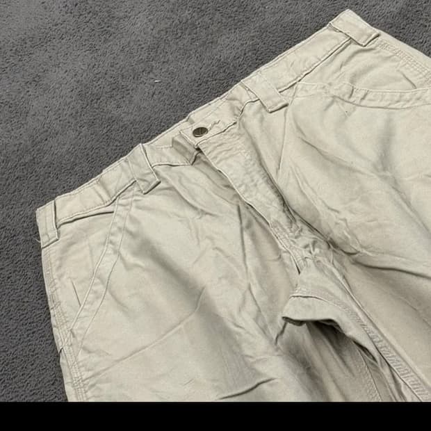 [정품] 칼하트 베이지색 면바지 c1