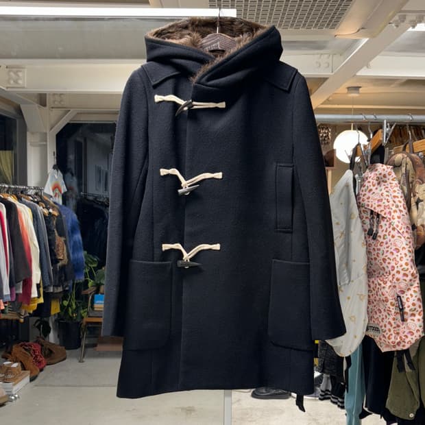 스나오 쿠와하라 퍼후드 더플 코트