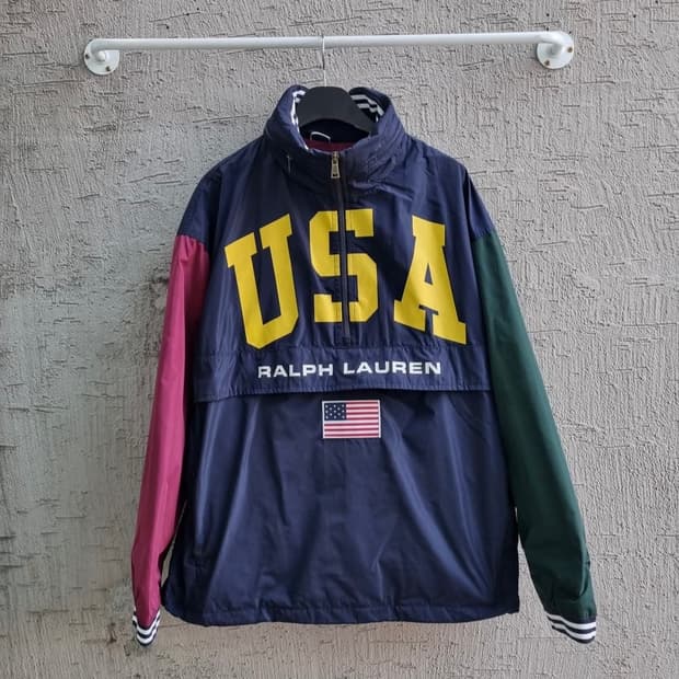 폴로 빅포니 백로고 USA스타디움 바람막이