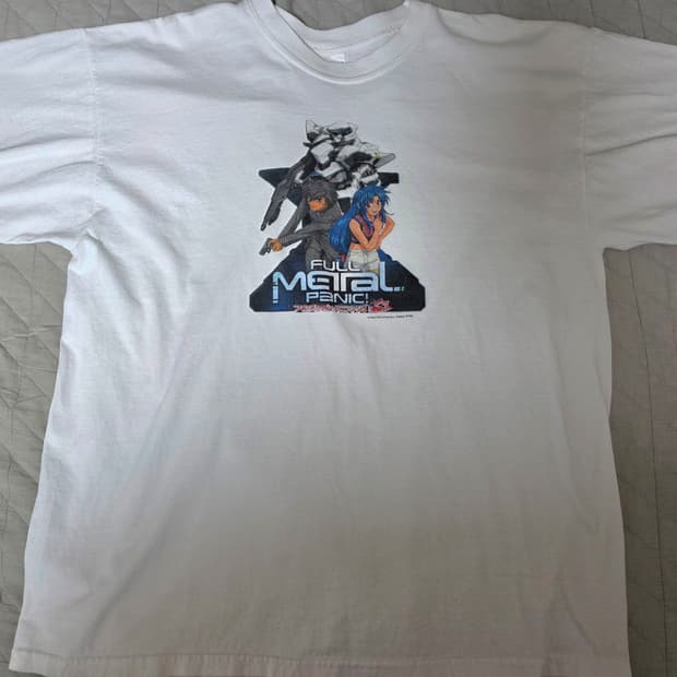 [XL] 00s 빈티지 OG 풀메탈패닉! 프로모 애니티셔츠