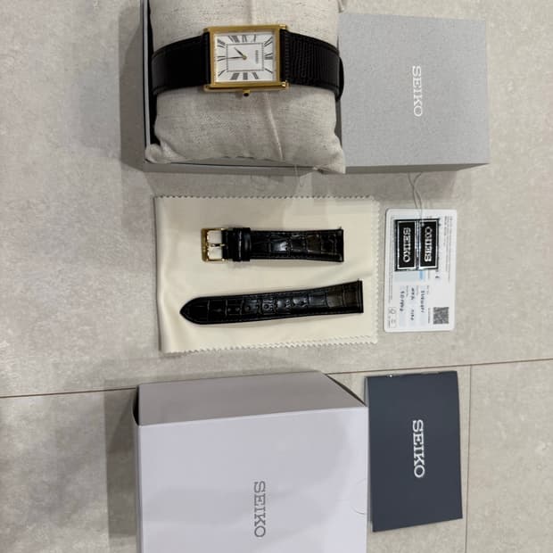 세이코 swr104 세르띠에 금장