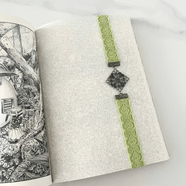 리본 펜던트 북밴드 ⊰antique charm⊱ book-band