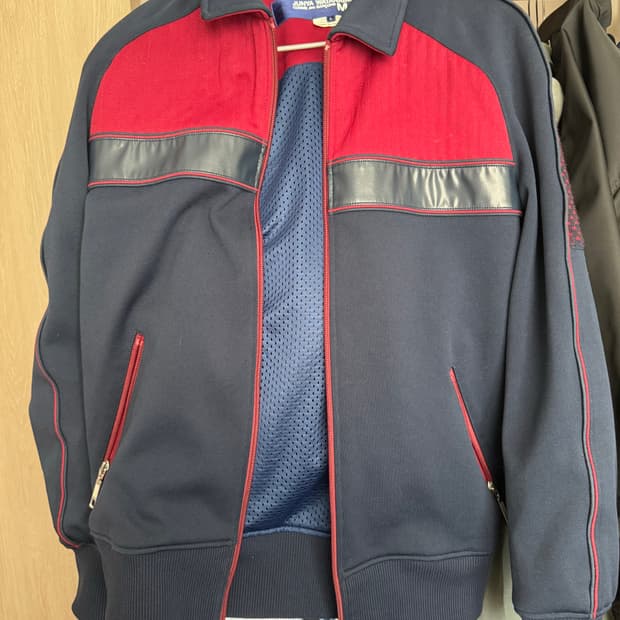 준야와타나베 17aw 레더믹스 트랙자켓