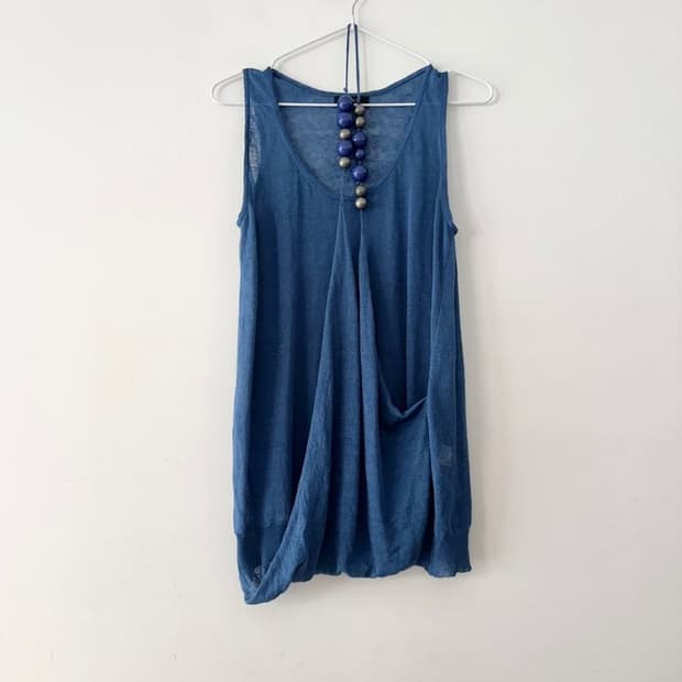 TIME bauble decorated drape sleeveless