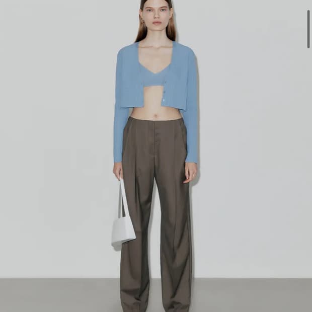 low rise trouser - khaki