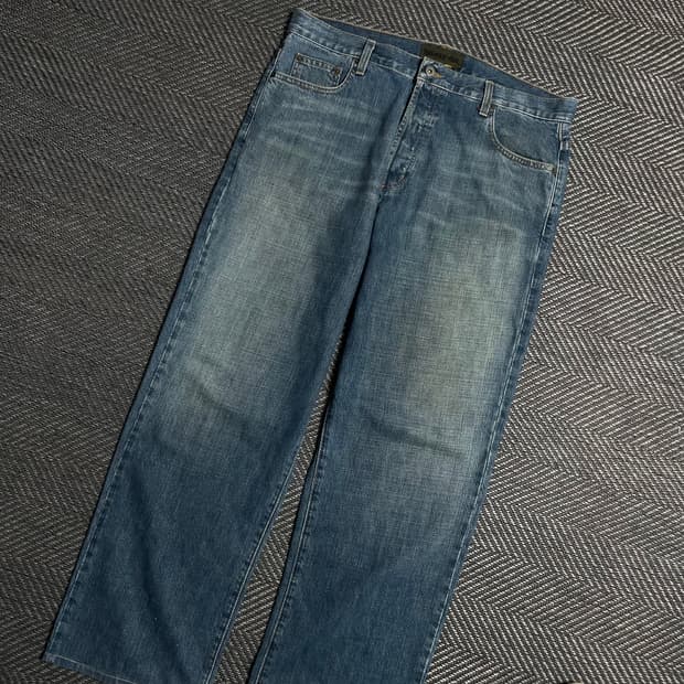 90s Stussy 올드 스투시 아카이브 워싱 데님 팬츠y 5731