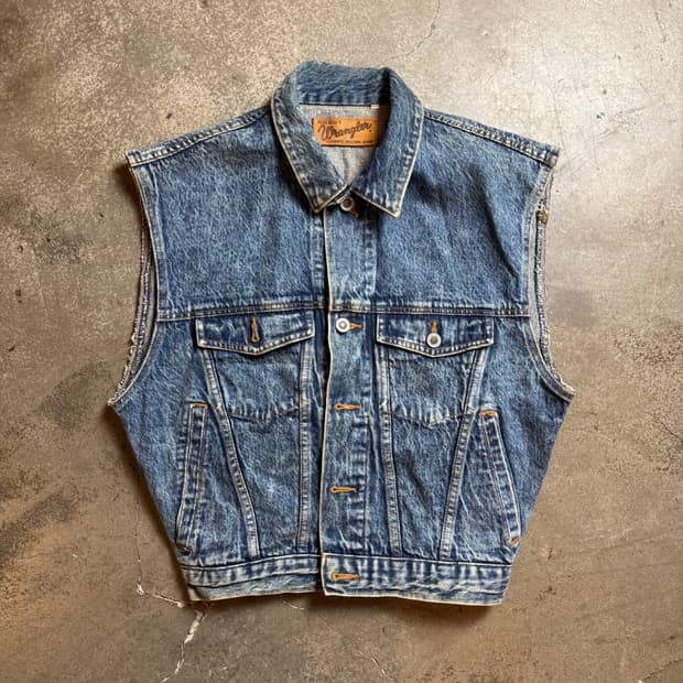 랭글러 베스트 데님 자켓