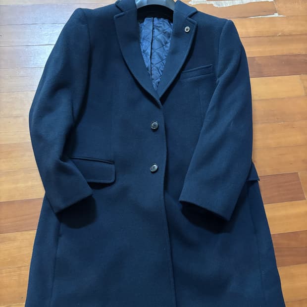 캐시미어 지크 코트