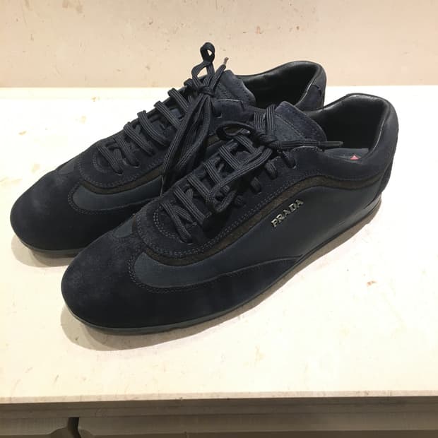 프라다 스포츠 스웨이드 슈즈