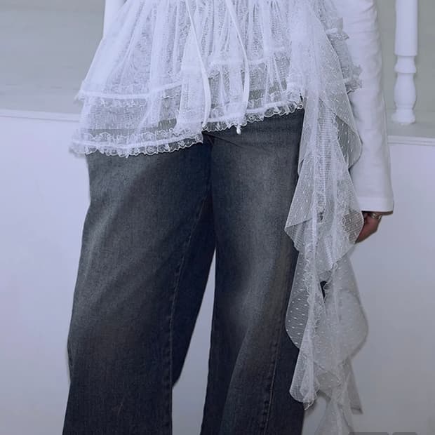 로제프란츠 레이스 레이어드 미니스커트