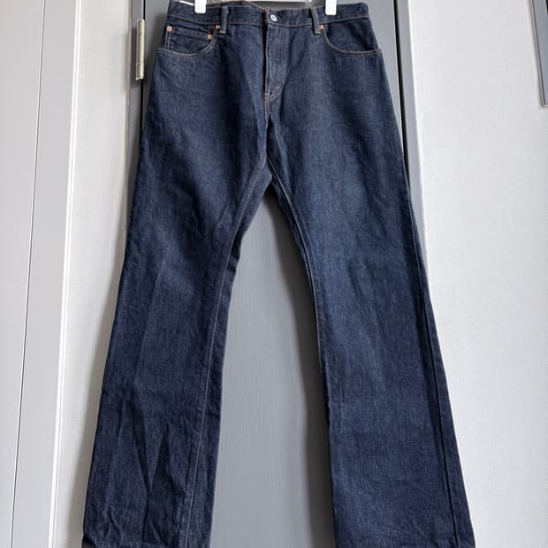 (33x32) 리바이스 517 진청 인디고 생지 데님