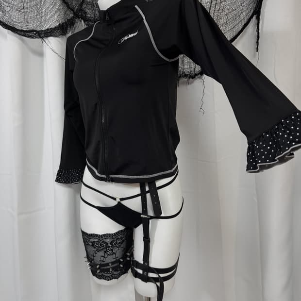 black zip up