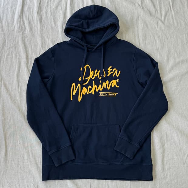 데우스엑스마키나 네이비 후드 XL