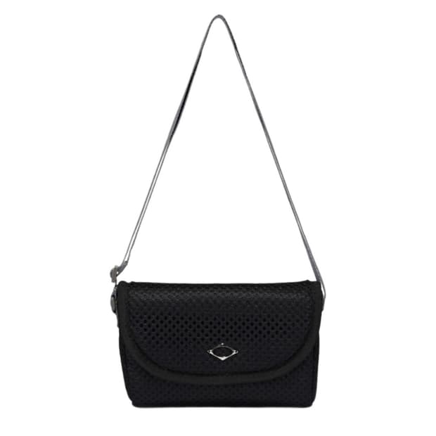 미스치프 쿠션 미니 크로스백 블랙