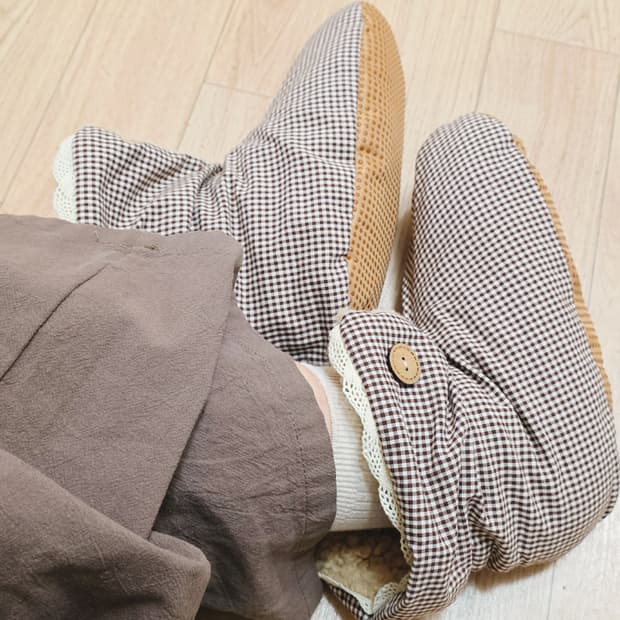 핸드메이드 룸슈즈 룸부츠 슬리퍼 홈웨어