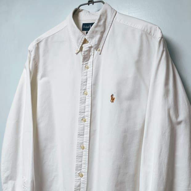 [XL] 폴로 랄프로렌 화이트 옥스포드 셔츠