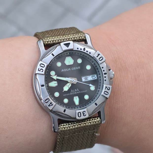 세이코 알바 아쿠아기어(Aqua Gear) V348-6A50