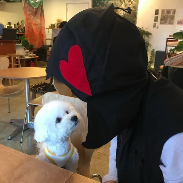 더뮤지엄비지터 조끼후드