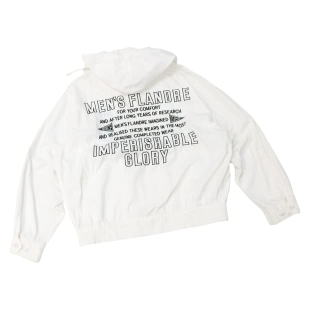 MEN'S FLANDRE 맨즈 플랑드르 빈티지 화이트 후드 집업 자켓