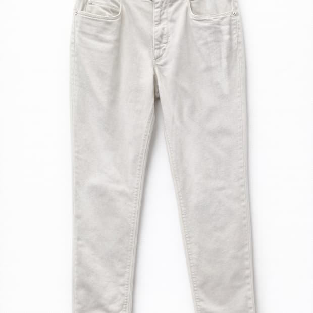 로로피아나 크림색 데님 팬츠 34사이즈