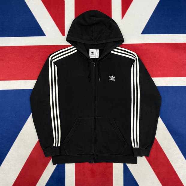 아디다스 후드집업 실측 XL 
