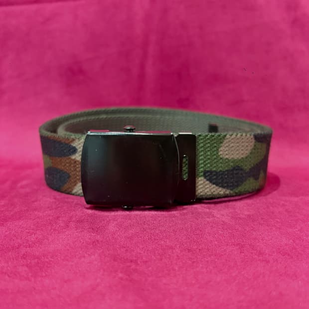 밀리터리 카모 웹 벨트