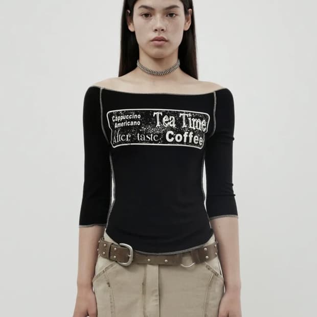 세릭 tasty off shoulder black