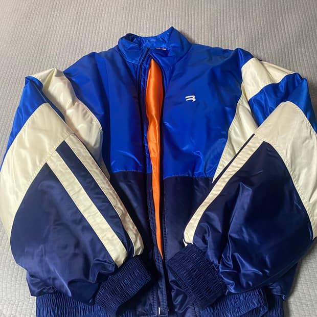 발렌시아가 스포티 B 트랙 자켓 블루