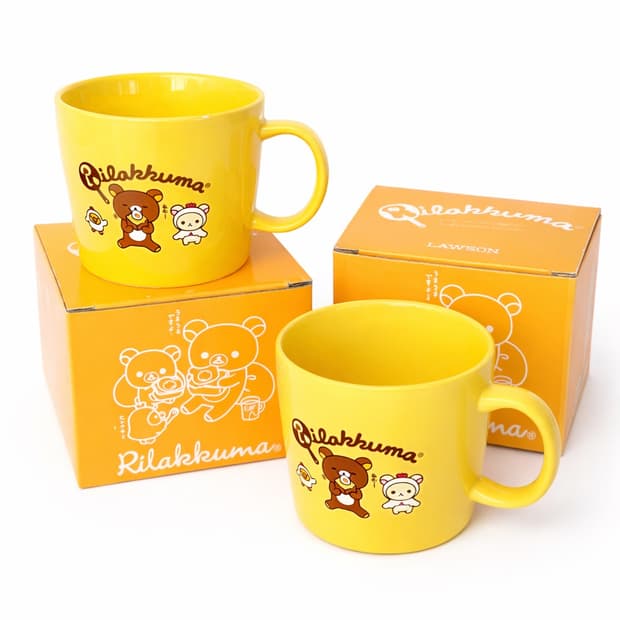 [고전] ✨ 리락쿠마 옐로우 머그컵 세트 
