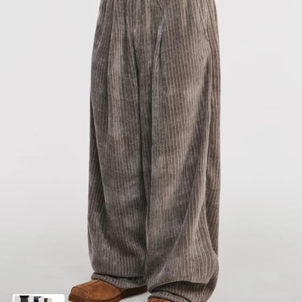 스켈리웩 이지 코듀로이 와이드 팬츠[웜터프] M