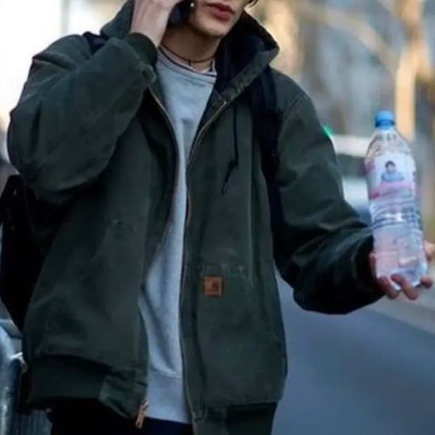 [XL]칼하트 J130 모스 액티브 자켓