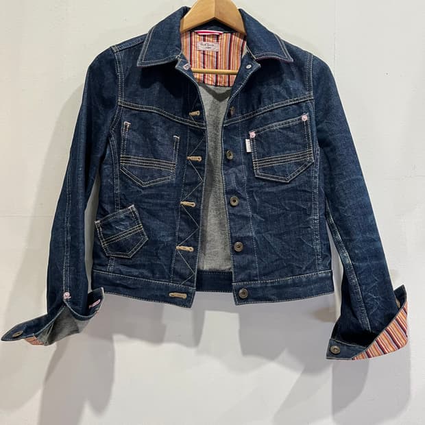 Paul Smith PINK 데님 자켓 40 정품