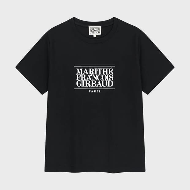 마리떼프랑소와저버 W CLASSIC LOGO TEE black