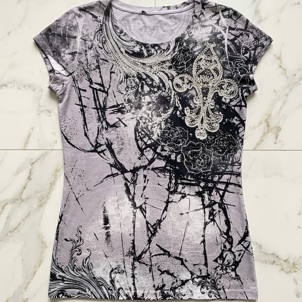 00s oriental vintage top