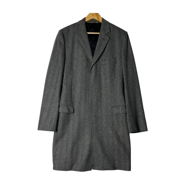 [DOLCE & GABBANA] 돌체앤가바나 헤링본 더블 롱 코트