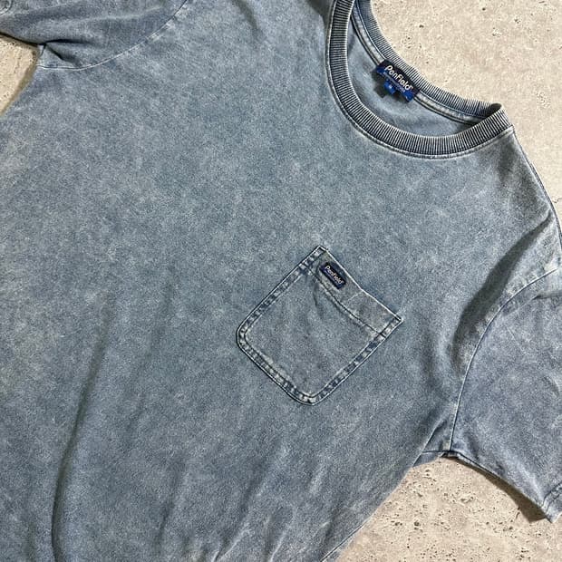 Penfield 인디고 워싱 포켓 반팔 티셔츠/096
