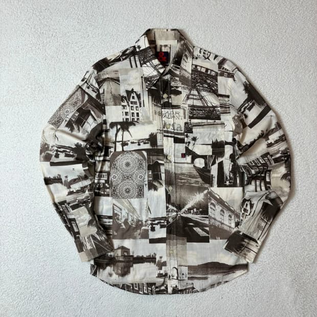돌체앤가바나 00's 시티 스케이프 프린트 셔츠 PN6786
