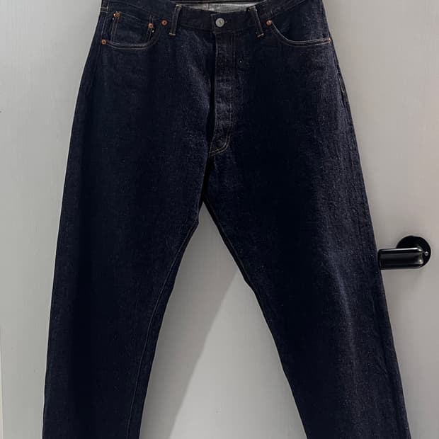 캡틴선샤인 5P zipper front denim (one washed)