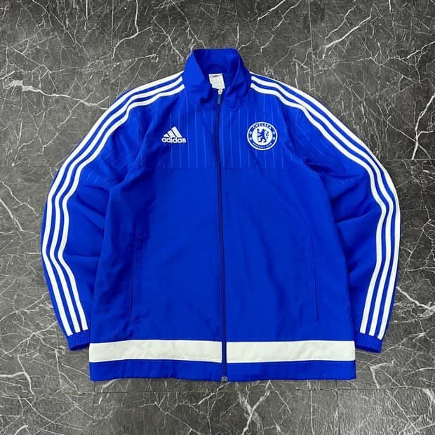 아디다스 삼성 첼시 엠블럼 트랙탑 바람막이 자켓