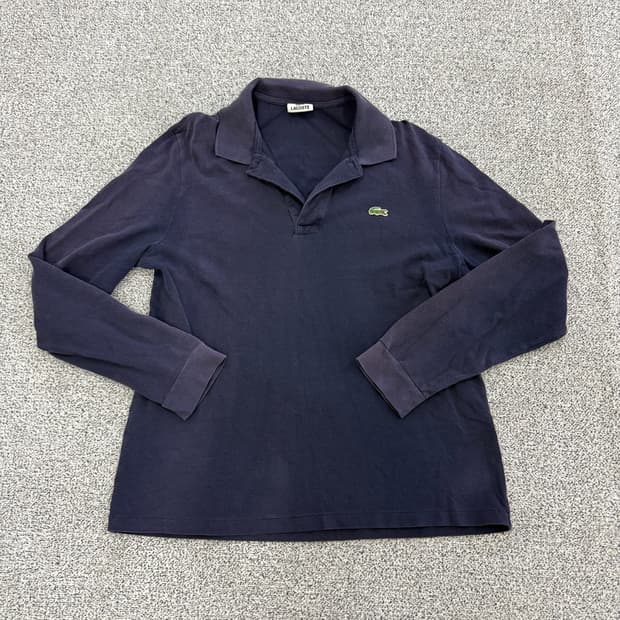 [100] 라코스테 오픈카라 긴팔 폴로티 0109T1