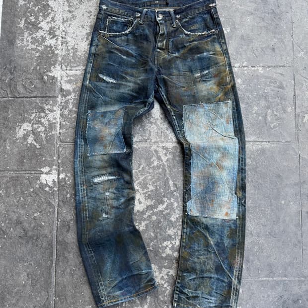 PLEIN P/V BANANA 셀비지 데님 팬츠