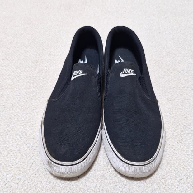 나이키 블랙 슬립온 운동화 265