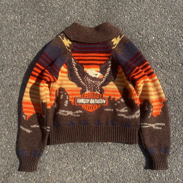 90s 할리데이비슨 카우하이드 싱글 라이더 자켓