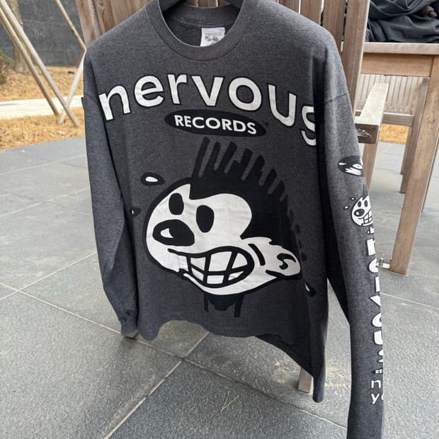 90s 너버스레코즈 티셔츠