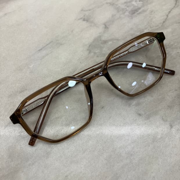 B68 HL 브라운 팔각 뿔테 안경5534