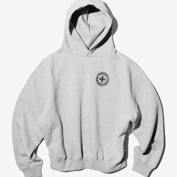 3size 펀치드렁크파티즈 후드 Circle Logo Oversized