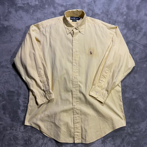 폴로 랄프로렌 야머스핏 옐로우 셔츠