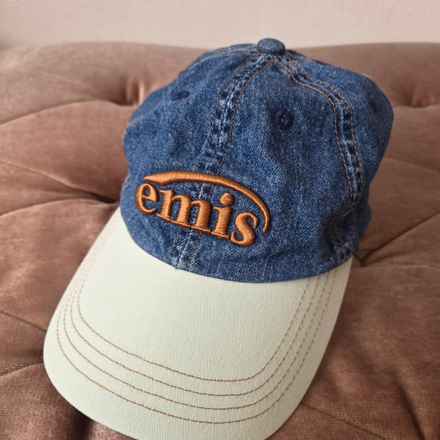 이미스 emis 워시드데님 민트 볼캡